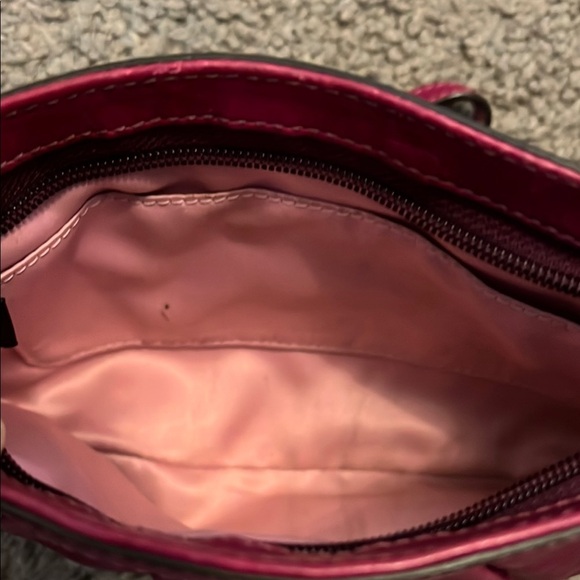 Coach Women's Burgundy Wristlet - Picture 3 of 5